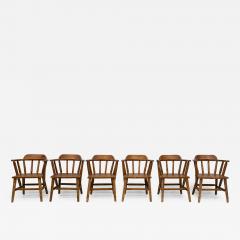  Habitant 1940s Habitant Bay City MI Knotty Pine Captain s Chairs Set of 6 - 4710745