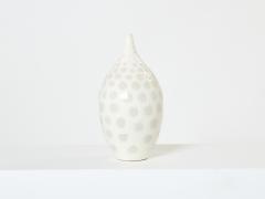  Habitat Large off white crackle glaze ceramic vase by Habitat 1980s - 3353860