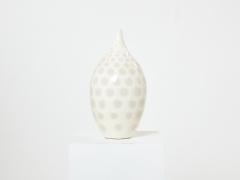  Habitat Large off white crackle glaze ceramic vase by Habitat 1980s - 3353862