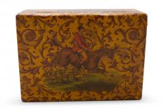  Halstaff and Hannaford English Victorian Decoupaged Horse Jewelry Box - 4198783