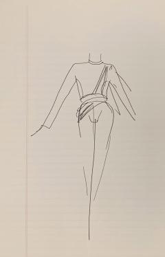  Halston Sketch Drawing - 3754062