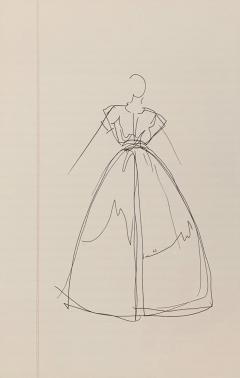  Halston Sketch Drawing - 3754064