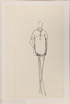  Halston Sketch Drawing - 3754056