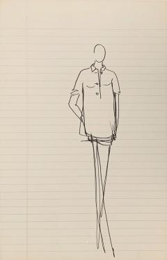  Halston Sketch Drawing - 3754065