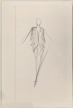  Halston Sketch Drawing - 3754057