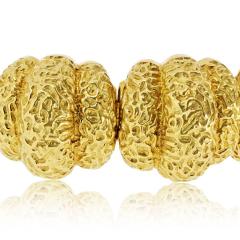  Hammerman Brothers Hammerman Brothers 18K Yellow Gold Textured Link Panels Bracelet - 4383143