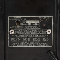  Hammond Art Deco Skyscraper Style Hammond Bakelite Electric Clock w Day Date Function - 4744895
