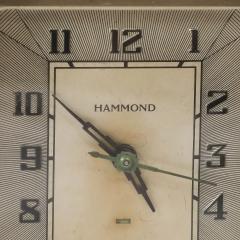  Hammond Art Deco Skyscraper Style Hammond Bakelite Electric Clock w Day Date Function - 4744910