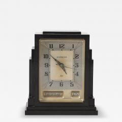  Hammond Art Deco Skyscraper Style Hammond Bakelite Electric Clock w Day Date Function - 4746319