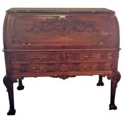  Hampton Sons 19th Century Hampton Sons Chinese Chippendale Cylinder Desk - 1699576