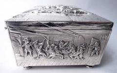  Hanau Antique German Hanau Baroque Silver Box - 4533530