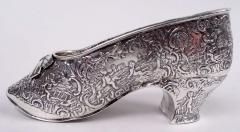  Hanau Antique German Hanau Rococo Silver Lady s Shoe Ornament - 4424776