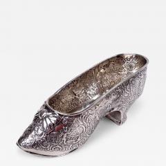  Hanau Antique German Hanau Rococo Silver Lady s Shoe Ornament - 4426860