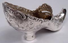  Hanau Antique German Hanau Rococo Silver Lady s Shoe Ornament - 4542815