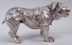  Hanau Antique German Hanau Silver Figural Bulldog Match Safe - 4342504