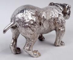  Hanau Antique German Hanau Silver Figural Bulldog Match Safe - 4342505