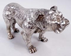 Hanau Antique German Hanau Silver Figural Bulldog Match Safe - 4342506