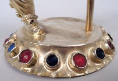  Hanau Antique German Hanau Silver Gilt Jeweled Musician Monkey Group - 4424710