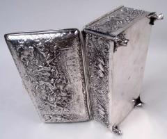  Hanau Large Antique German Renaissance Silver Keepsake Casket - 4228533