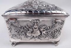  Hanau Large Antique German Renaissance Silver Keepsake Casket - 4228534