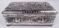  Hanau Large Antique German Renaissance Silver Keepsake Casket - 4228536