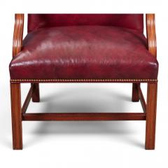 Hancock Moore Hancock Moore Chippendale Mahogany Desk Chair Armchair - 4795042