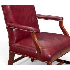  Hancock Moore Hancock Moore Chippendale Mahogany Desk Chair Armchair - 4795043