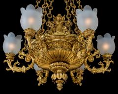  Handcock Rixion A EXCEPTIONAL GILT BRONZE GEORGE IV CHANDELIER ATTRIBUTED TO HANDCOCK RIXION - 4347023