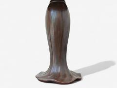  Handel Co Handel Co Arts and Crafts Palm Tree Table Lamp Art Glass Bronze 1900s - 4228135