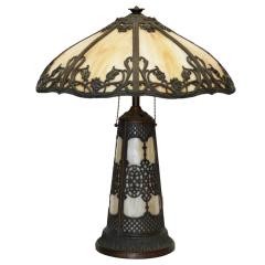  Handel Co Handel Style Panal Lamp Shade With Matching Base - 4295260