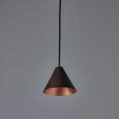  Hans Agne Jakobsson Hans Agne Jakobsson Dark Brown Patinated Mini Tratten Pendant - 4135891
