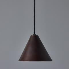  Hans Agne Jakobsson Hans Agne Jakobsson Dark Brown Patinated Mini Tratten Pendant - 4135895