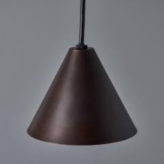  Hans Agne Jakobsson Hans Agne Jakobsson Dark Brown Patinated Mini Tratten Pendant - 4135897