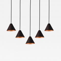  Hans Agne Jakobsson Hans Agne Jakobsson Dark Brown Patinated Mini Tratten Pendant - 4136287