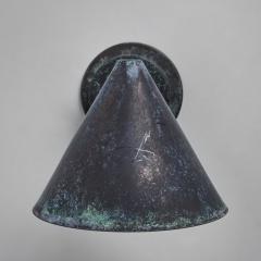  Hans Agne Jakobsson Hans Agne Jakobsson Mini Tratten Darkly Patinated Outdoor Sconce - 4144955