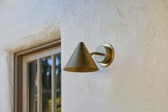  Hans Agne Jakobsson Hans Agne Jakobsson Mini Tratten Raw Brass Outdoor Sconce - 4144174