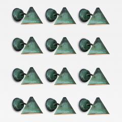  Hans Agne Jakobsson Hans Agne Jakobsson Mini Tratten Verdigris Patinated Outdoor Sconce - 4151547
