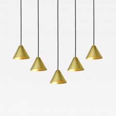  Hans Agne Jakobsson Hans Agne Jakobsson Raw Brass Mini Tratten Pendant - 4136290