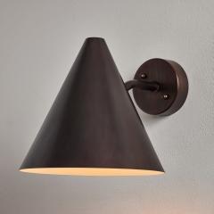  Hans Agne Jakobsson Hans Agne Jakobsson Tratten Dark Brown Patinated Outdoor Sconce - 4156139