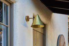  Hans Agne Jakobsson Hans Agne Jakobsson Tratten Raw Brass Outdoor Sconce - 4155747