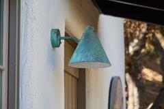  Hans Agne Jakobsson Hans Agne Jakobsson Tratten Verdigris Patinated Outdoor Sconce - 4156204