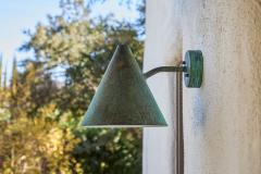  Hans Agne Jakobsson Hans Agne Jakobsson Tratten Verdigris Patinated Outdoor Sconce - 4156207