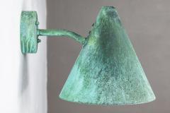  Hans Agne Jakobsson Hans Agne Jakobsson Tratten Verdigris Patinated Outdoor Sconce - 4156210