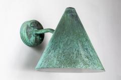  Hans Agne Jakobsson Hans Agne Jakobsson Tratten Verdigris Patinated Outdoor Sconce - 4156212