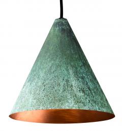  Hans Agne Jakobsson Hans Agne Jakobsson Verdigris Patinated Tratten Pendant - 4147531