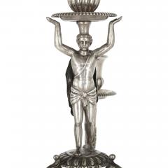  Hans G Dellevie Wilhelm C Hessenberg German empire period seven piece silver candelabra set - 1588427