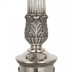  Hans G Dellevie Wilhelm C Hessenberg German empire period seven piece silver candelabra set - 1588429