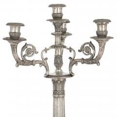  Hans G Dellevie Wilhelm C Hessenberg German empire period seven piece silver candelabra set - 1588434