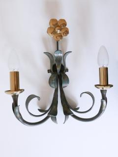  Hans M ller Set of Two Brass Metal Flush Mount or Sconces by Hans M ller Germany 1970s - 2907015