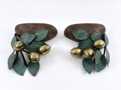  Hans M ller Set of Two Rare Amazing Mid Century Brass Lemon Sconces by Hans M ller 1970s - 4498788